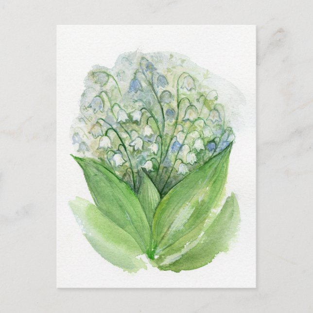 Carte Postale Lily de la vallée (Devant)