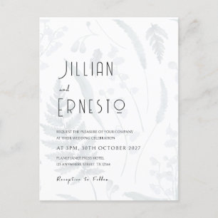 Carte Postale Lily de Valley    Avant et arrière botaniques de l