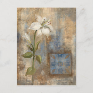 Carte Postale Lily et carreaux