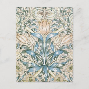 Carte Postale Lily et grenade Vintage Floral Art Design