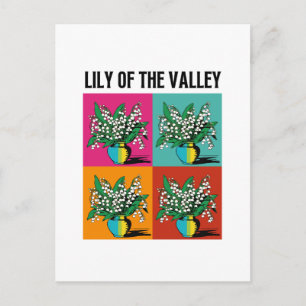 Carte Postale Lily of the Valley May Mois de naissance Flower Po