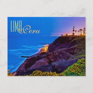 Carte Postale Lima, Pérou, district de Miraflores, S.A.