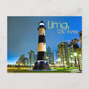 Carte Postale Lima, Pérou, district de Miraflores, S.A.