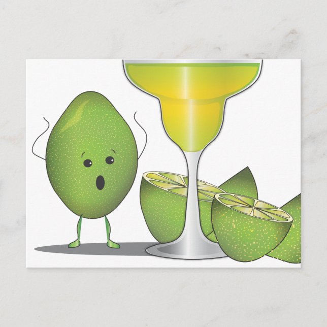 Carte Postale Limite Sacrifice pour Margaritas Funny Postcard (Devant)