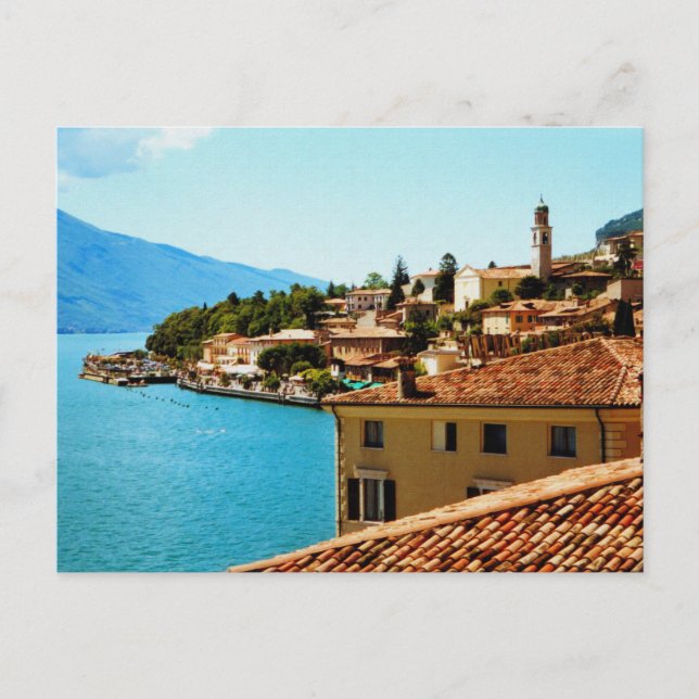 Carte Postale Limone Sul Garda Lake Garda Italie photo peinture (Devant)