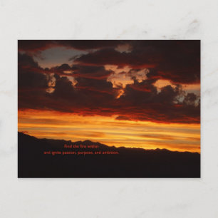 Carte Postale L'incendie à l'intérieur