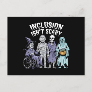 Carte Postale L'inclusion drôle n'est pas effrayante Professeur 