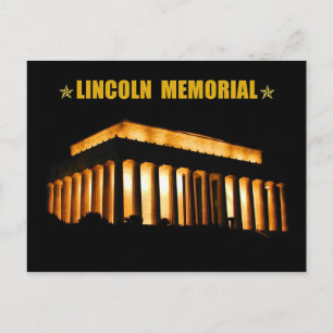 Carte Postale Lincoln Memorial à la nuit, Washington, D.C.
