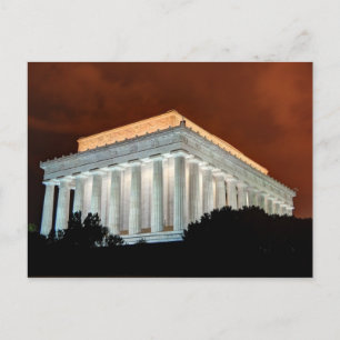 Carte Postale Lincoln Memorial à la nuit - Washington DC