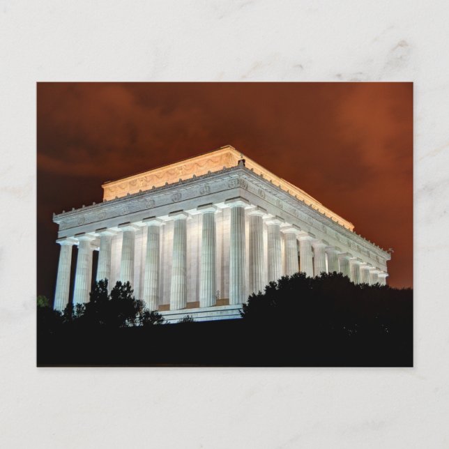 Carte Postale Lincoln Memorial à la nuit - Washington DC (Devant)
