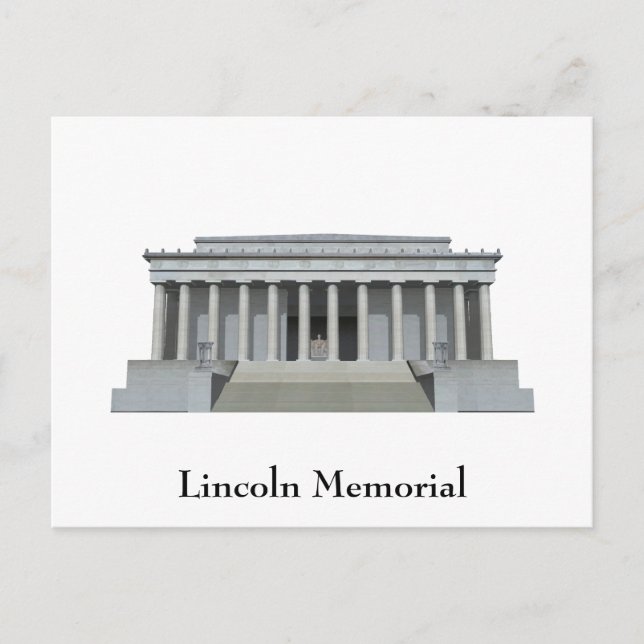 Carte postale : Lincoln Memorial : Washington DC (Devant)