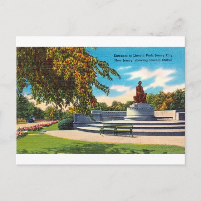 Carte Postale Lincoln Park, Jersey City, New Jersey (Devant)