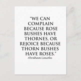 Carte Postale Lincoln : sur Thornes et Rose (Clear)
