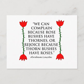 Carte Postale Lincoln : sur Thornes et Rose (Deux Roses).