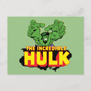 Carte Postale L'incroyable logo Hulk