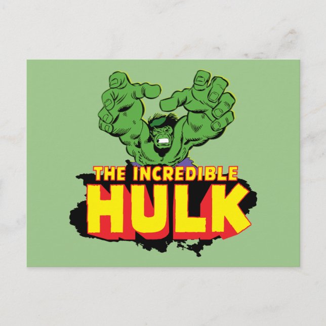 Carte Postale L'incroyable logo Hulk (Devant)
