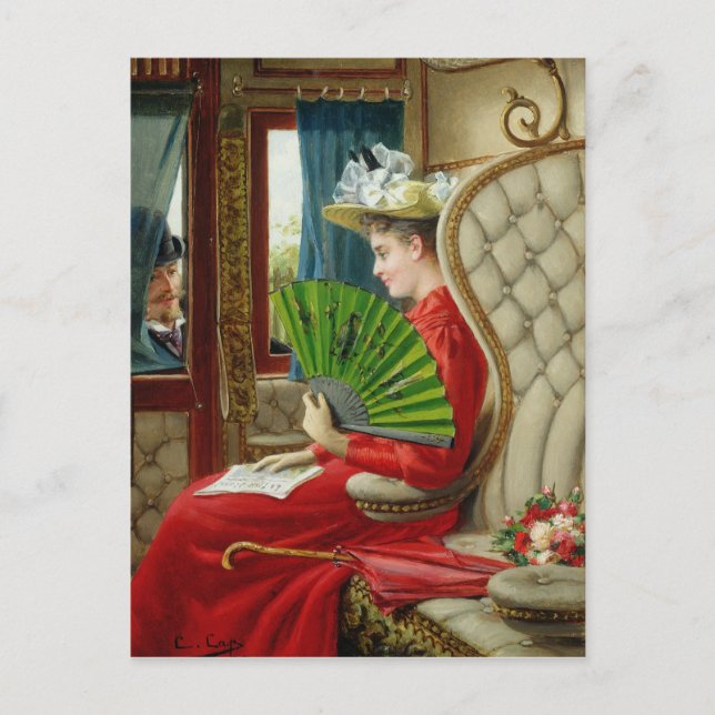 Carte Postale L'indiscrétion, 1895 (Devant)