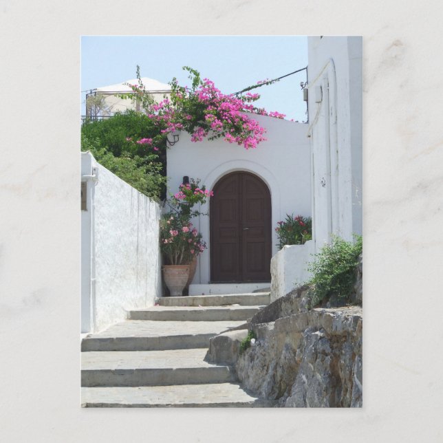 Carte Postale Lindos Captain's House (Devant)