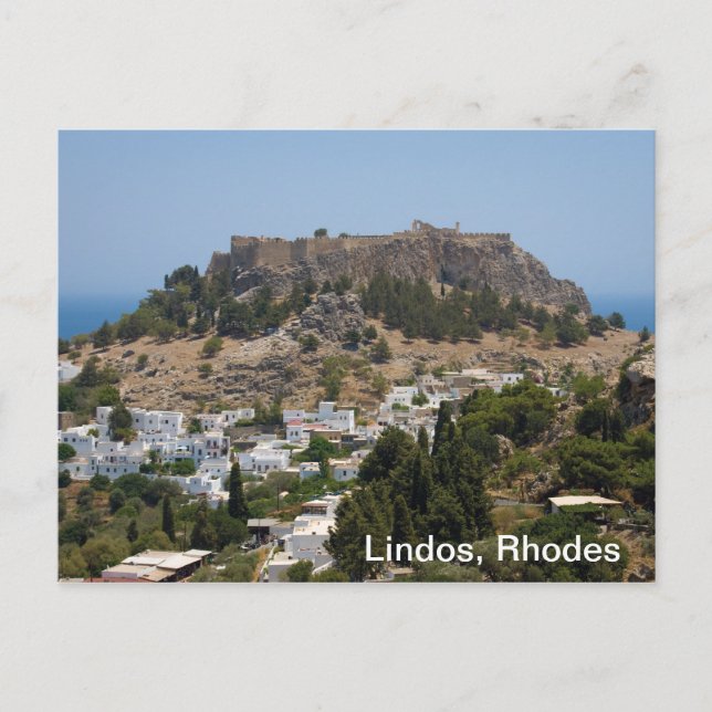 Carte Postale Lindos, Rhodes (Devant)