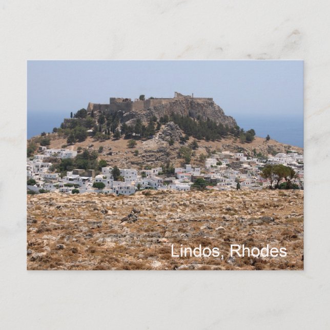Carte Postale Lindos, Rhodes (Devant)