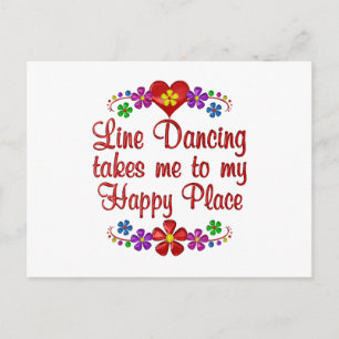 Carte Postale Line Dancing Happy Place