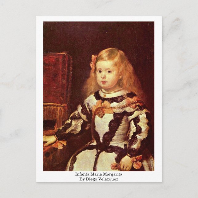 Carte Postale L'Infanta Maria Margarita Par Diego Velazquez (Devant)