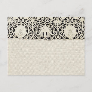Carte Postale Linge de dentelle mariage blanc classique jolie