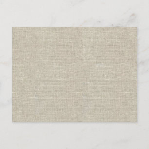 Carte Postale Linge Rustique Beige Imprimé