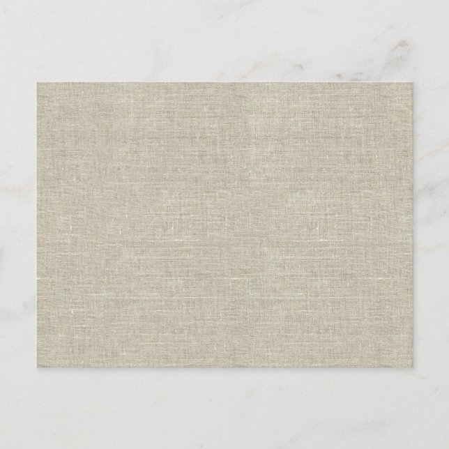 Carte Postale Linge Rustique Beige Imprimé (Devant)