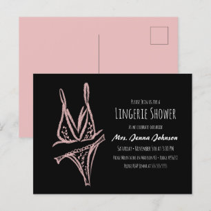 Carte Postale Lingerie élégante pour enterrement de vie de jeune