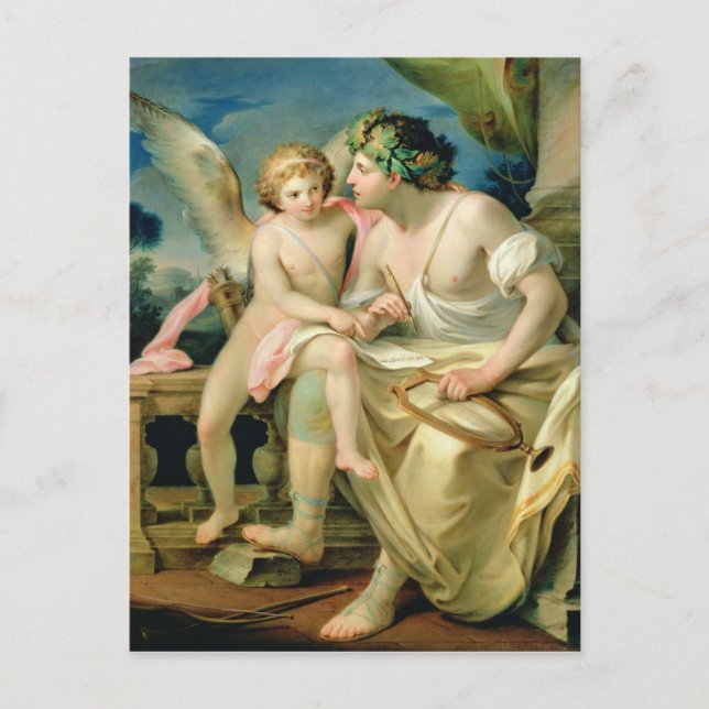 Carte Postale L'inspiration du poète, 1785 (Devant)