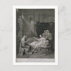 Carte Postale L'interview d'Augustus et de Cléopâtre, gravée