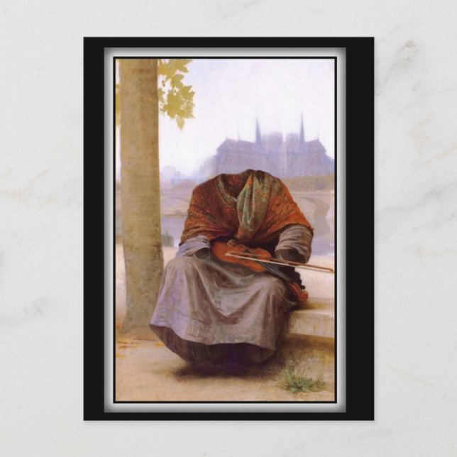 Carte Postale L'invisible Bohème de Bouguereau (Devant)