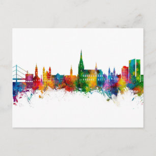 Carte Postale Linz Autriche Skyline