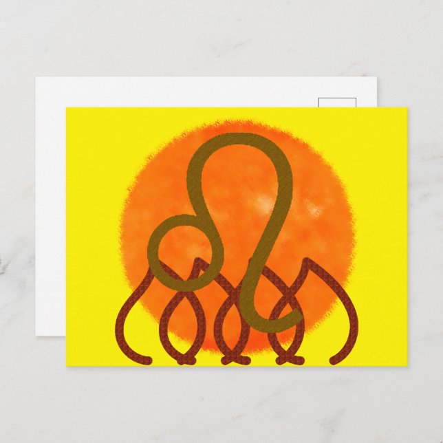 Carte Postale Lion (Devant / Derrière)