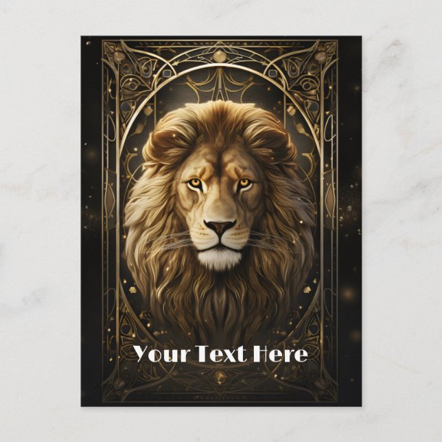 Carte Postale Lion (Devant)