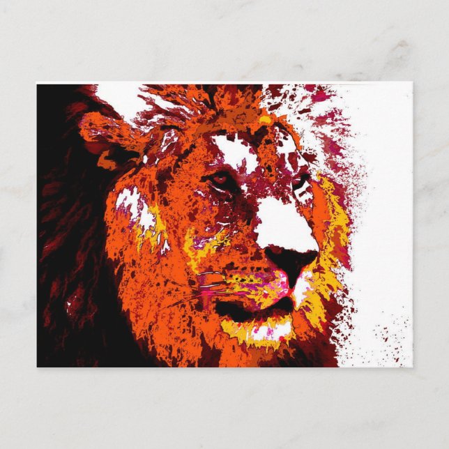 Carte Postale Lion (Devant)