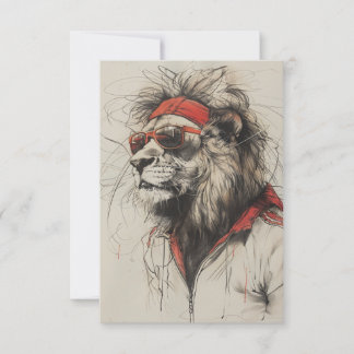 Carte postale Lion