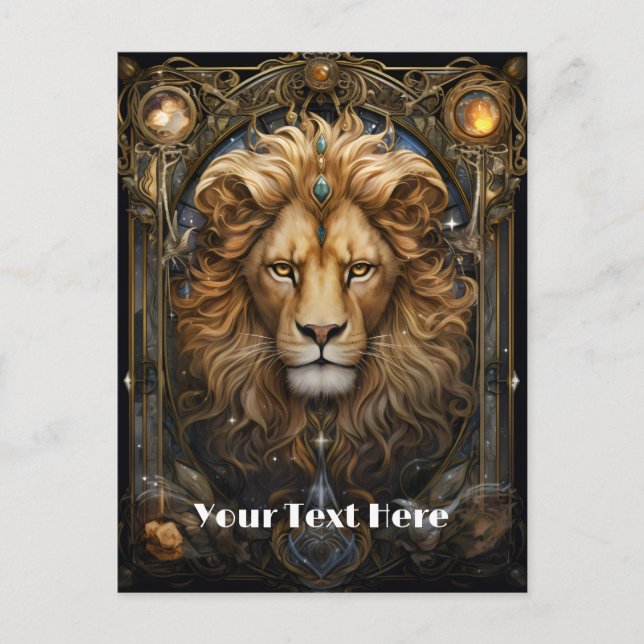 Carte Postale Lion (Devant)