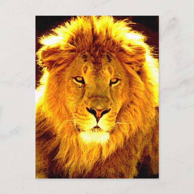 Carte Postale Lion (Devant)