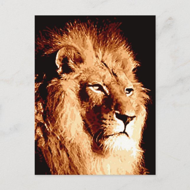 Carte Postale Lion (Devant)