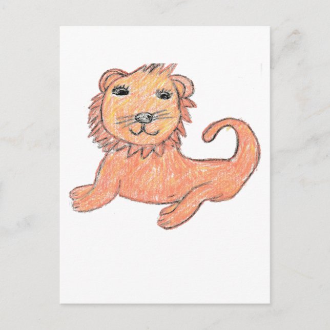 Carte Postale Lion (Devant)
