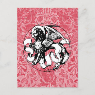 Carte Postale Lion ailé Saint-Marc du XVe siècle