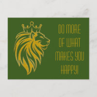 Lion Avec Couronne - Style Or 2