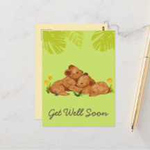 Lion bébé mignon et encouragement bien vert