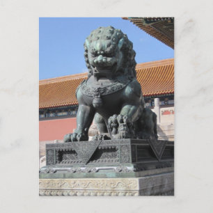 Carte postale Lion chinoise
