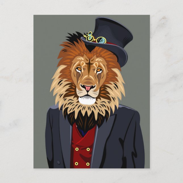 Carte Postale Lion classique (Devant)