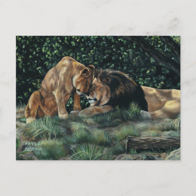 Carte postale Lion Cudle (Devant)