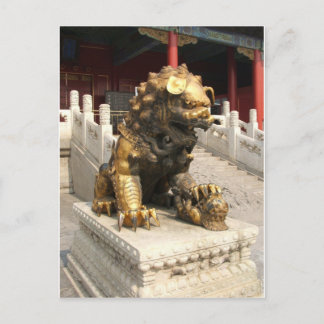 Carte Postale Lion de bronze de la Cité interdite