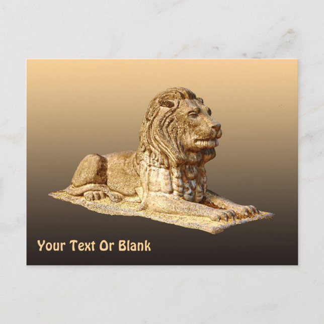Carte Postale Lion de pierre (Devant)